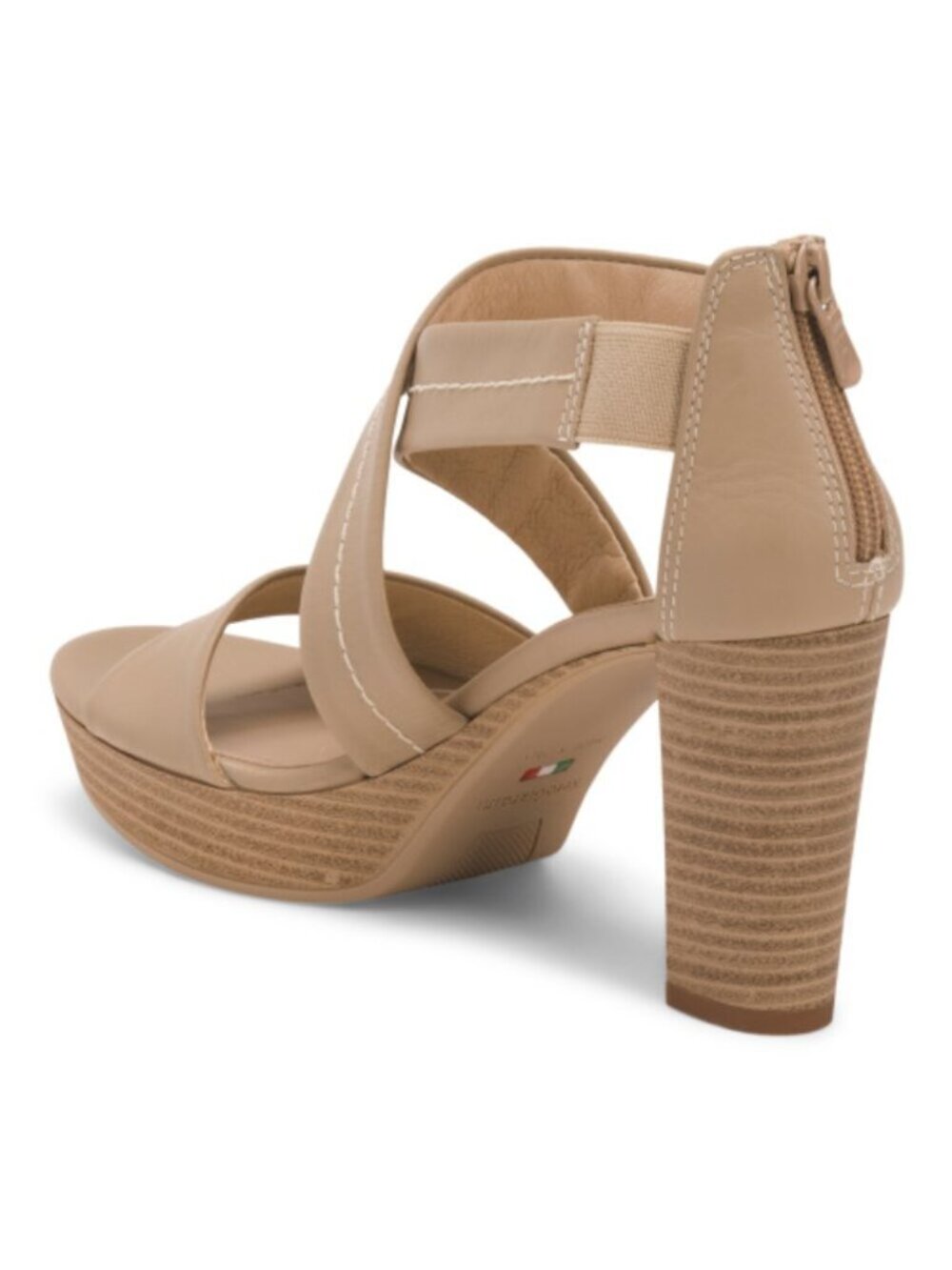 NEROGIARDINI Made In Italy Leather Heeled Sandals - Picture 2 of 3